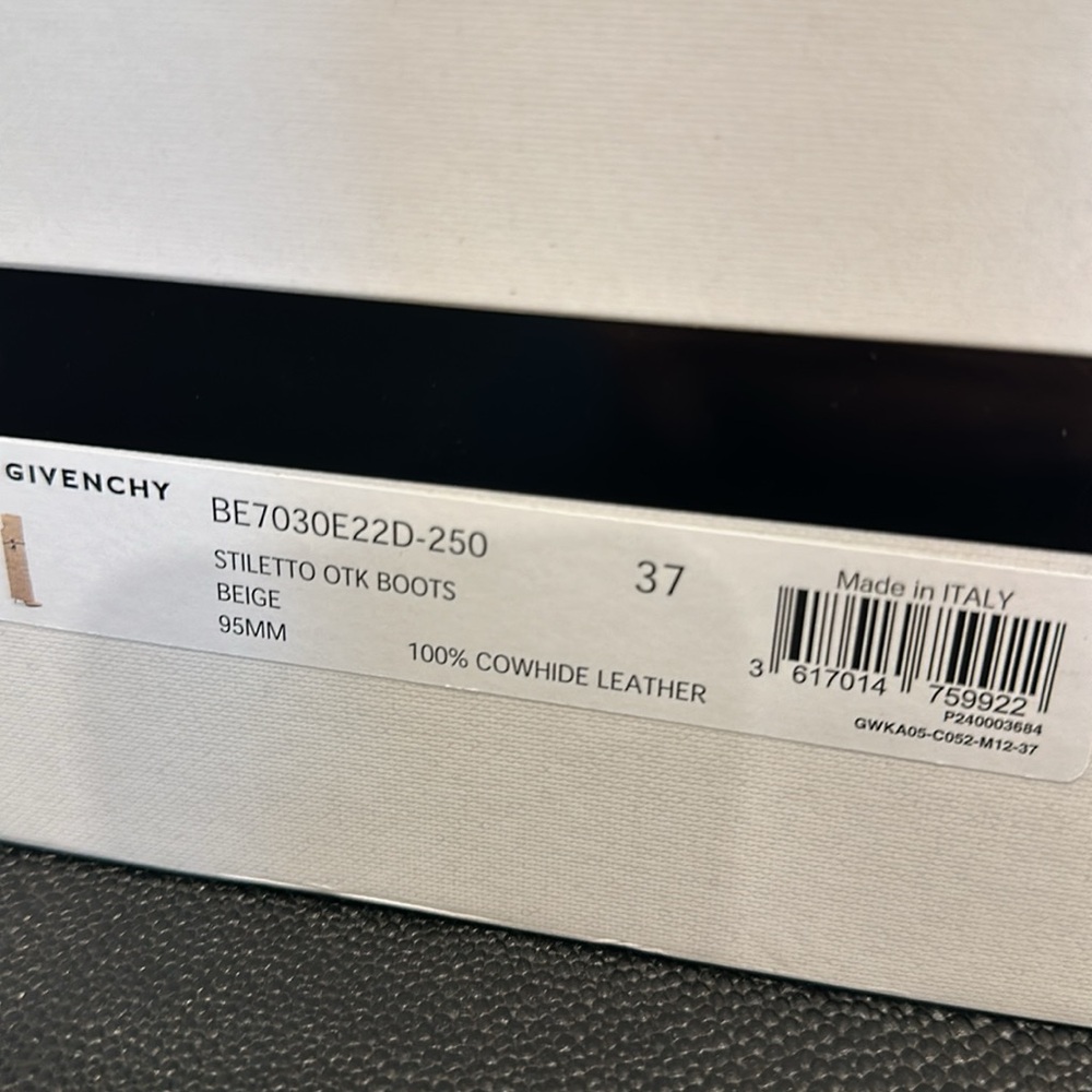 Brand New with Box Givenchy Over the Knee Shark Boots - Picture 7 of 11